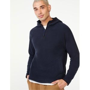 Free Assembly Men's Polar Fleece Half Zip Hoodie Size: L